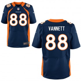 Men's Denver Broncos Nike Navy Blue Elite Jersey VANNETT#88
