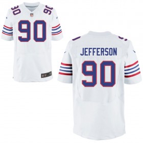 Mens Buffalo Bills Nike White Alternate Elite Jersey JEFFERSON#90