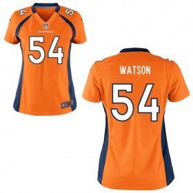 Women's Denver Broncos Nike Orange Game Jersey WATSON#54
