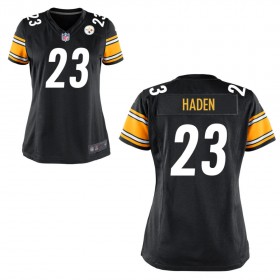 Women's Pittsburgh Steelers Nike Black Game Jersey HADEN#23