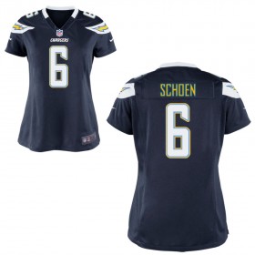 WomenÕs Los Angeles Chargers Nike Navy Blue Game Jersey SCHOEN#6
