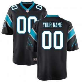 Youth Carolina Panthers Nike Black Custom Game Jersey