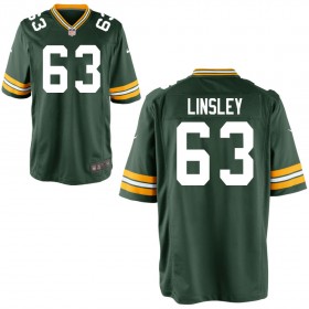 Youth Green Bay Packers Nike Green Game Jersey LINSLEY#63