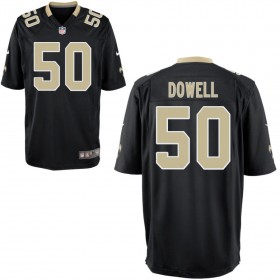 Youth New Orleans Saints Nike Black Game Jersey DOWELL#50