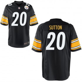 Youth Pittsburgh Steelers Nike Black Game Jersey SUTTON#20