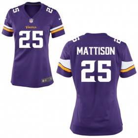 Women's Minnesota Vikings Nike Purple Game Jersey MATTISON#25