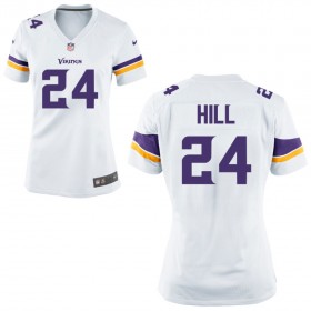 Women's Minnesota Vikings Nike White Game Jersey HILL#24