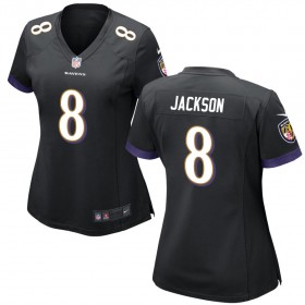 Women's Baltimore Ravens Nike Black Game Jersey JACKSON#8