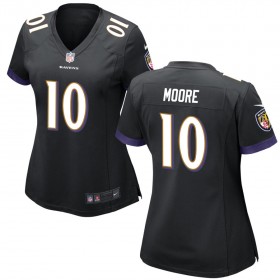 Women's Baltimore Ravens Nike Black Game Jersey MOORE#10