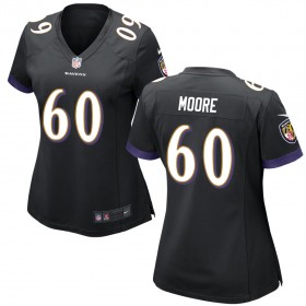 Women's Baltimore Ravens Nike Black Game Jersey MOORE#60