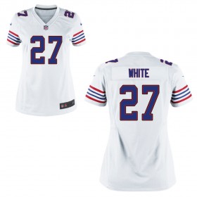 Women's Buffalo Bills Nike White Throwback Game Jersey WHITE#27