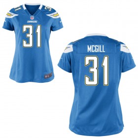 Women's Los Angeles Chargers Nike Light Blue Game Jersey MCGILL#31