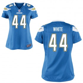 Women's Los Angeles Chargers Nike Light Blue Game Jersey WHITE#44