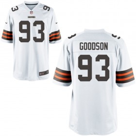 Nike Men's Cleveland Browns Game White Jersey GOODSON#93