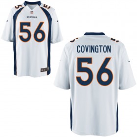 Nike Men's Denver Broncos Game White Jersey COVINGTON#56