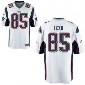 Nike Men's New England Patriots Game White Jersey IZZO#85