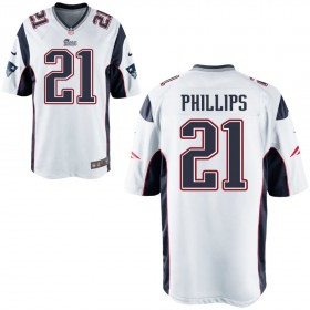 Nike Men's New England Patriots Game White Jersey PHILLIPS#21