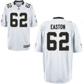 Nike Men's New Orleans Saints Game White Jersey EASTON#62