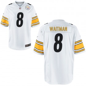 Nike Men's Pittsburgh Steelers Game White Jersey WAITMAN#8