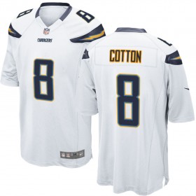 Nike Men's Los Angeles Chargers Game White Jersey COTTON#8