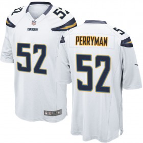 Nike Men's Los Angeles Chargers Game White Jersey PERRYMAN#52