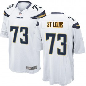 Nike Men's Los Angeles Chargers Game White Jersey ST LOUIS#73