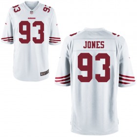 Nike Men's San Francisco 49ers Game White Jersey JONES#93