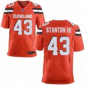 Men's Cleveland Browns Nike Orange Alternate Elite Jersey STANTON IV#43