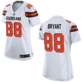Nike Cleveland Browns Womens White Game Jersey BRYANT#88
