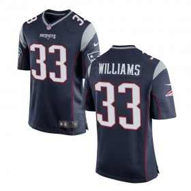 Men's New England Patriots Nike Navy Game Jersey WILLIAMS#33