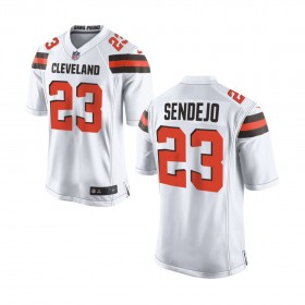Nike Cleveland Browns Youth White Game Jersey SENDEJO#23